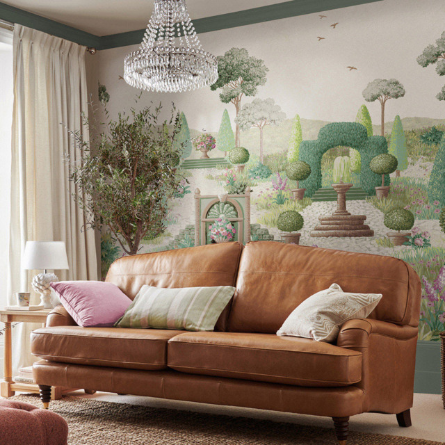 Laura Ashley Naunton Folly Fern Green Mural - image 1