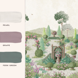 Laura Ashley Naunton Folly Fern Green Mural - thumbnail 2