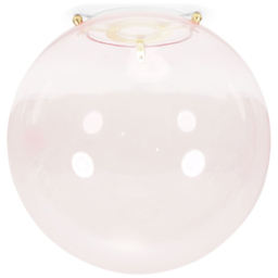 ValueLights Frenchie Brushed Gold and Pink Globe Easy Fit Shade