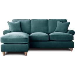 The Victoria 3 Seater Emerald Left Hand Chaise Sofa - thumbnail 2