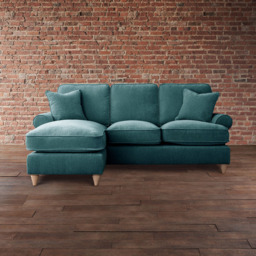 The Victoria 3 Seater Emerald Left Hand Chaise Sofa - thumbnail 3