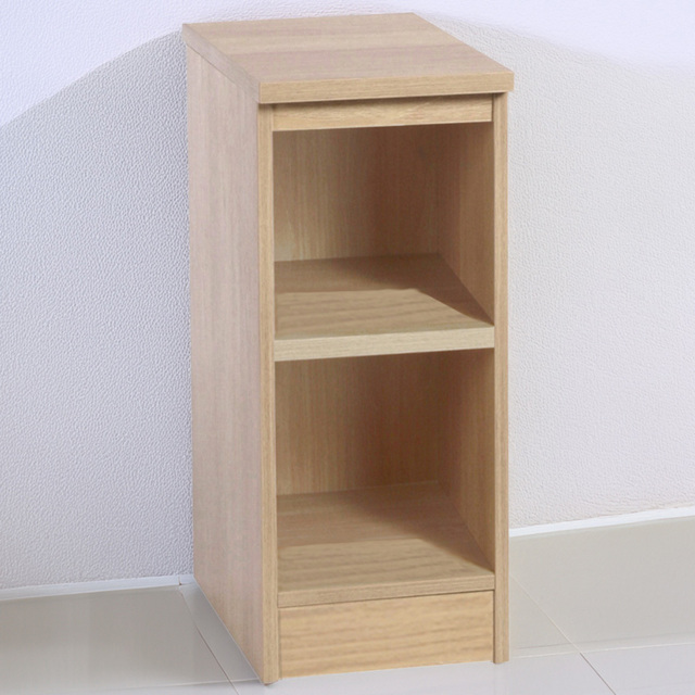 R White Cabinets 2 Tier Brown Desk Height Bookcase - image 1