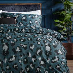 furn. True Double Slate Leopard Printed Duvet Set - thumbnail 2