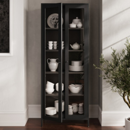 LPD Home Mase Matte Black 2 Door Cabinet