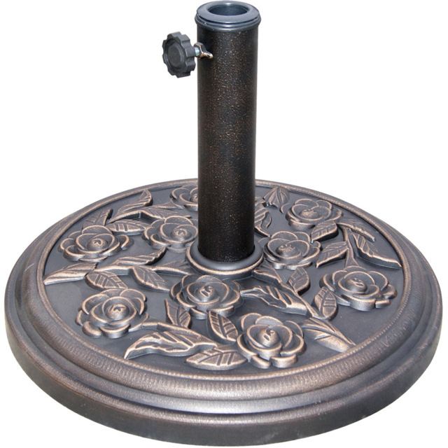 GardenKraft Rose Resin Parasol Base 9kg - image 1