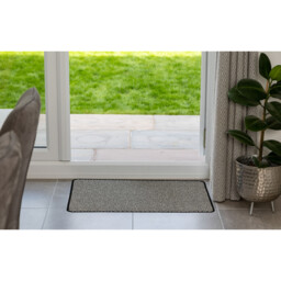 Primeur 60 x 100cm Black and White Chevron Loop Doormat - thumbnail 2