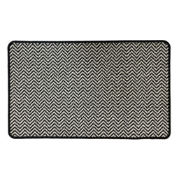 Primeur 60 x 100cm Black and White Chevron Loop Doormat - thumbnail 1