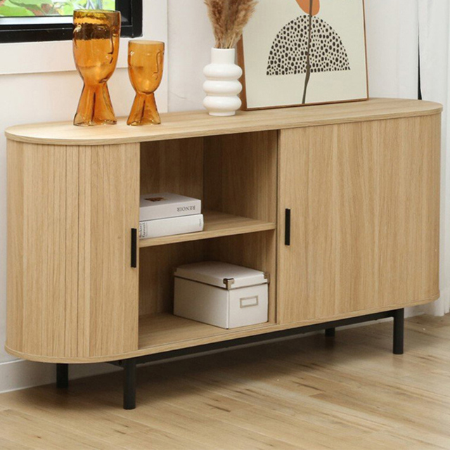 Kali 2 Door 2 Shelf Natural Sideboard