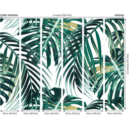 Origin Murals Tropical Leaves Green Wall Mural - thumbnail 3