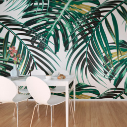 Origin Murals Tropical Leaves Green Wall Mural