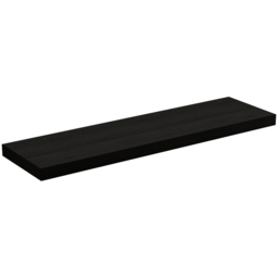 Homebase 90cm 2 Pack Black Ash Effect Floating Shelf - thumbnail 4