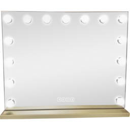 Hollywood LED Wireless Vanity Mirror Gold