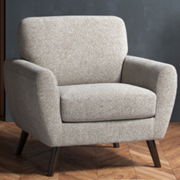 Lara Beige Boucle Linen Armchair