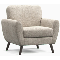 Lara Beige Boucle Linen Armchair - thumbnail 2