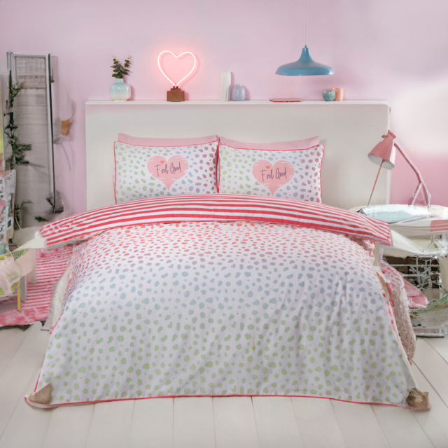 Rapport Home Dalmatain King Blush Duvet Set - image 1