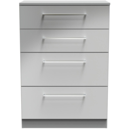 Crowndale Worcester Uniform Grey and Dusk Grey 4 Drawer Deep Chest Ready Assembled - thumbnail 3