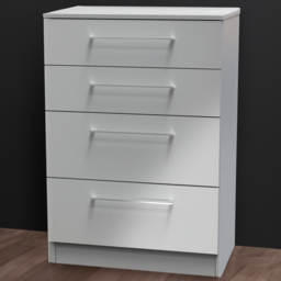 Crowndale Worcester Uniform Grey and Dusk Grey 4 Drawer Deep Chest Ready Assembled - thumbnail 1