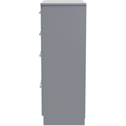 Crowndale Worcester Uniform Grey and Dusk Grey 4 Drawer Deep Chest Ready Assembled - thumbnail 4