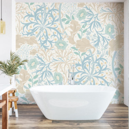 Origin Murals Blue Trailing Seaweed Garden Wall Mural - thumbnail 1