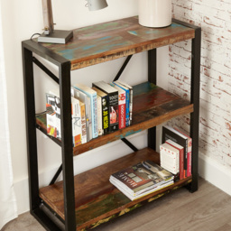 Baumhaus Urban Chic 3 Shelf Low Bookcase - thumbnail 4