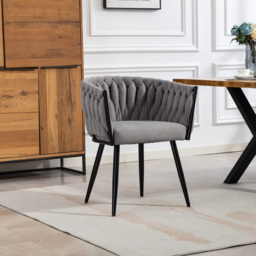 Artemis Home Aneta Set of 2 Grey Curved Dining Chairs - thumbnail 4