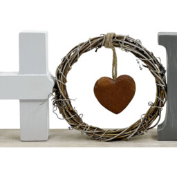 Natural Home Hanging Heart LED Plaque 14 x 40cm - thumbnail 4