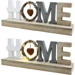 Natural Home Hanging Heart LED Plaque 14 x 40cm - thumbnail 2