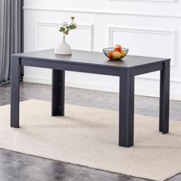 Kosy Koala 6 Seater Dark Grey Wooden Dining Table - thumbnail 1