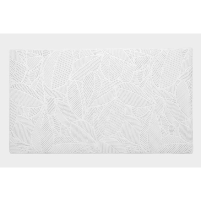 White Leaf Rubber Bath Mat 70 x 40cm - image 1