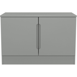Crowndale Milan Dusk Grey 2 Door Compact Storage Unit Ready Assembled - thumbnail 2