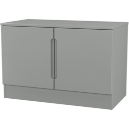 Crowndale Milan Dusk Grey 2 Door Compact Storage Unit Ready Assembled - thumbnail 4