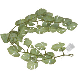 Green Monstera Artificial Plant Garland 110cm - thumbnail 4