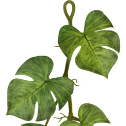 Green Monstera Artificial Plant Garland 110cm - thumbnail 3
