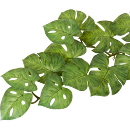 Green Monstera Artificial Plant Garland 110cm - thumbnail 2