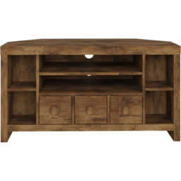 GFW Jakarta 3 Drawer 6 Shelf Mango Yellow Corner TV Unit - thumbnail 4