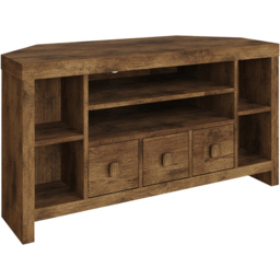 GFW Jakarta 3 Drawer 6 Shelf Mango Yellow Corner TV Unit - thumbnail 2