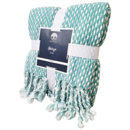Divante Aderyn Teal Throw 127 x 152cm - thumbnail 2