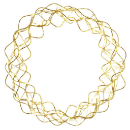 St Helens LED Light Up Copper Wreath Outdoor Festive Decoration 31cm - thumbnail 2