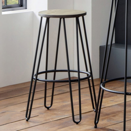 Julian Bowen Dalston Round Bar Stool Set of 2