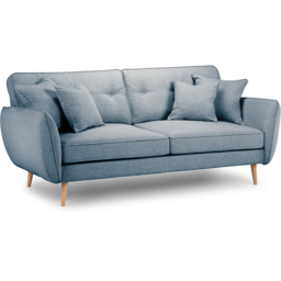 Opry Faro 3 Seater Button Back Denim Sofa - thumbnail 2