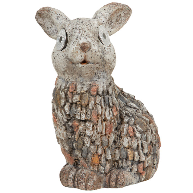 Pebbled Rabbit Garden Solar Light - image 1