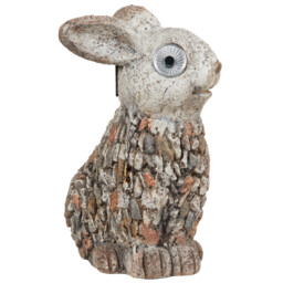 Pebbled Rabbit Garden Solar Light - thumbnail 2