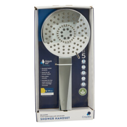 Aqua Air Belmore 5 Function Shower Head Chrome - Chrome