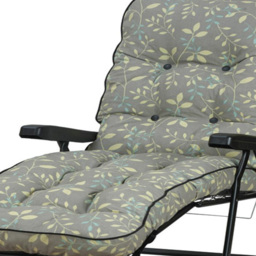 Glendale Deluxe Teal Country Sun Lounger with Cushion - thumbnail 3
