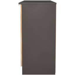 Crowndale Bora 2 Door 3 Drawer Gold Craft Oak and Graphite Wide Sideboard Ready Assembled - thumbnail 3