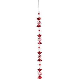 Candy Cane Lane Red and White Candy Cane Bauble Christmas Wreath 150cm - thumbnail 1