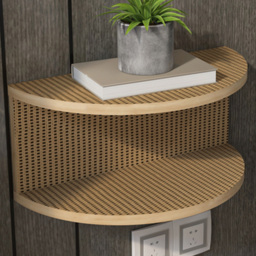 Decorotika Bella Hazeran Single Shelf Floating Bedside Stand - thumbnail 1