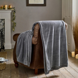 Deyongs The Big One Charcoal Throw 230 x 270cm - thumbnail 2