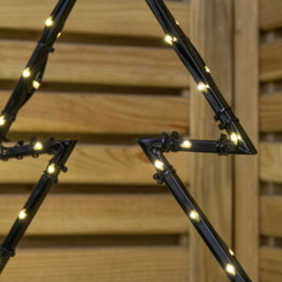 Samuel Alexander 90 Warm White Dewdrop LED Metal Christmas Tree Ornament 53 x 60cm - thumbnail 4
