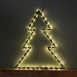 Samuel Alexander 90 Warm White Dewdrop LED Metal Christmas Tree Ornament 53 x 60cm - thumbnail 3